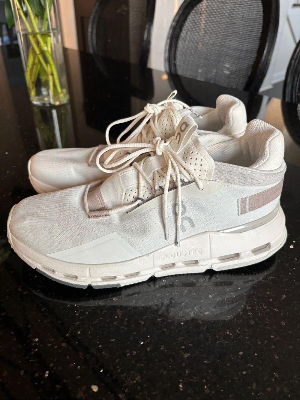 On Cloudnova 2 White Neutral Running Sneakers